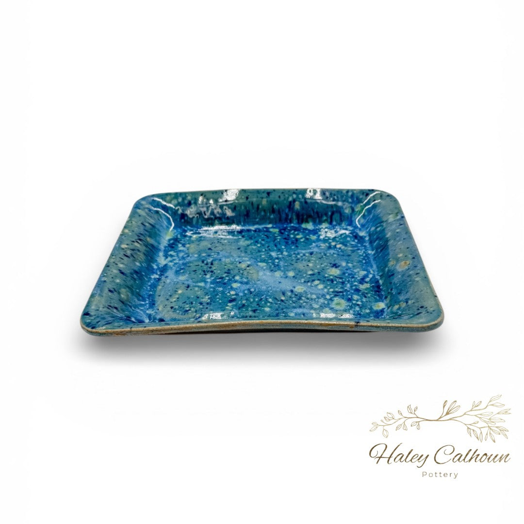 Blue Ice Small Rectangular Platter
