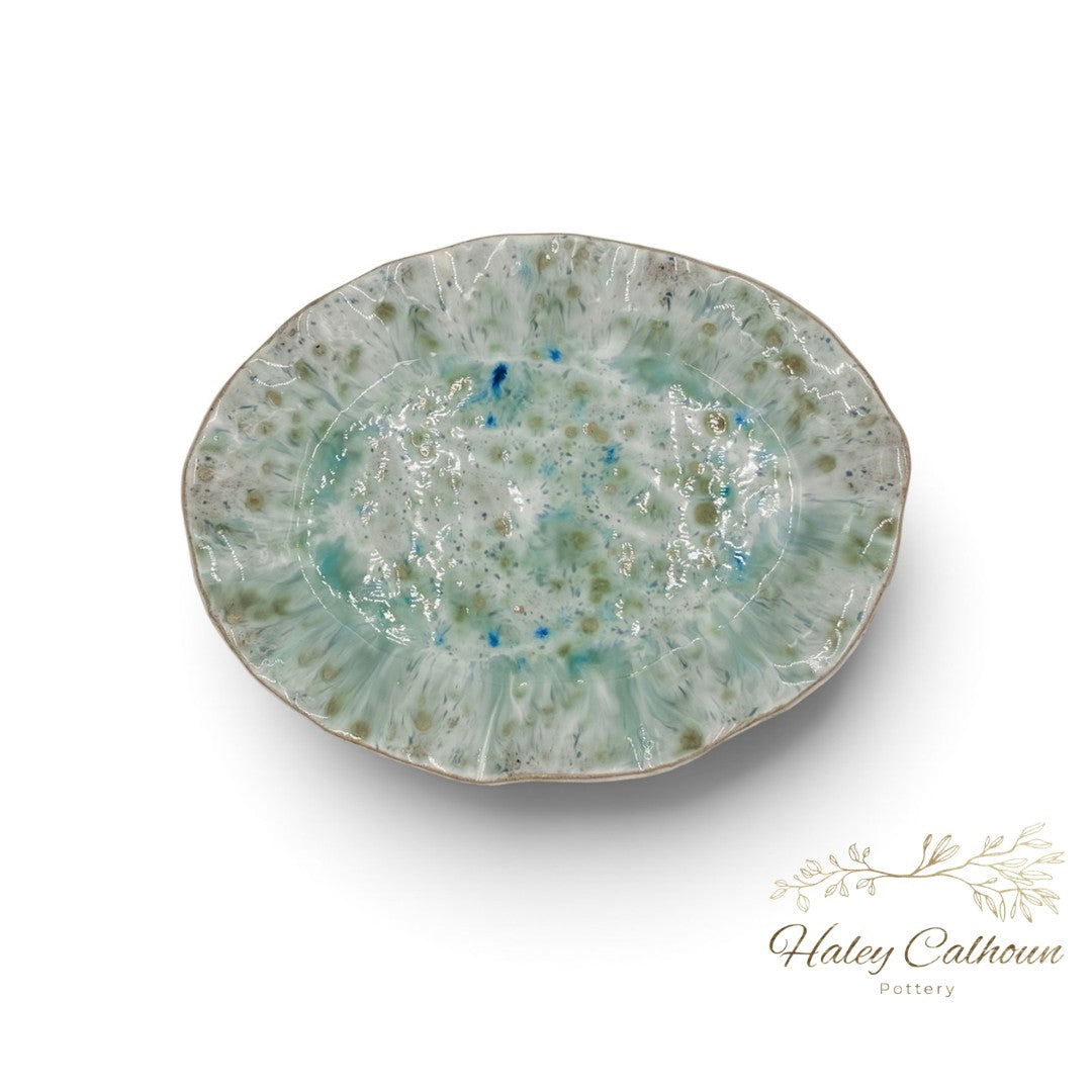 Spring Rain Oval Platter