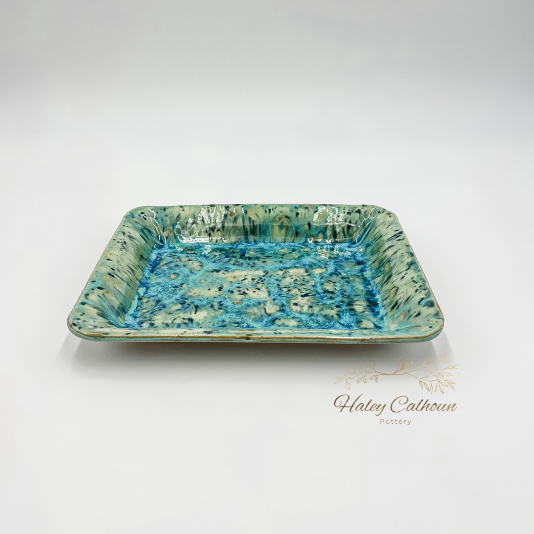Blue Beach Small Rectangular Platter