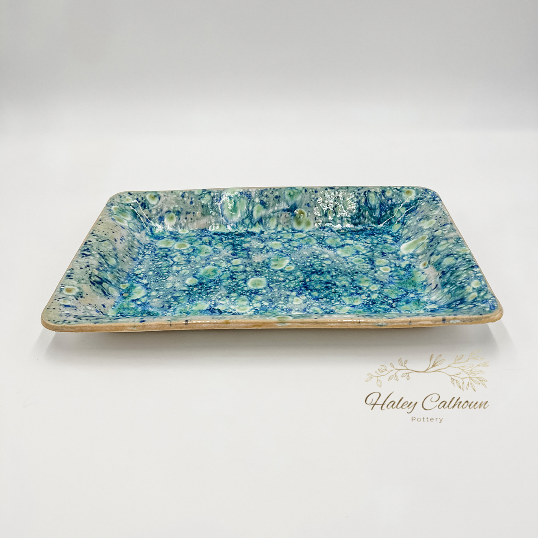 Peacock Large Rectangular Platter
