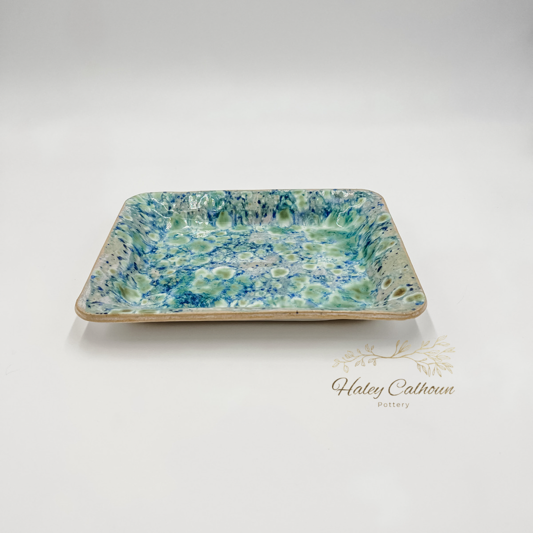Peacock Small Rectangular Platter
