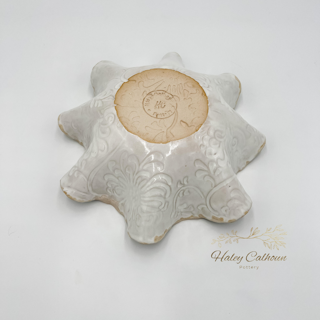 Spring Bloom Scalloped Bowl