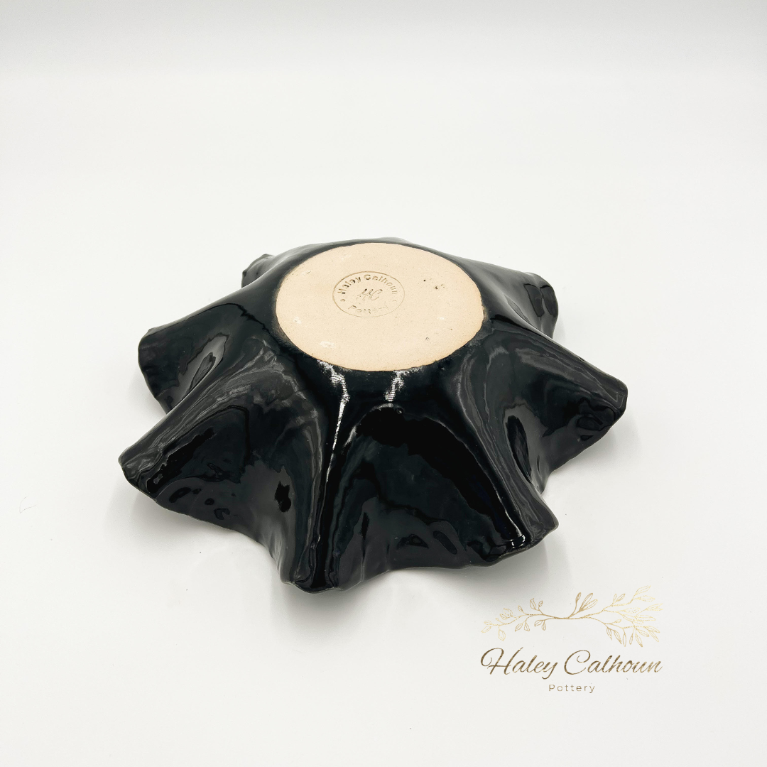 Blue Sky Scalloped Bowl