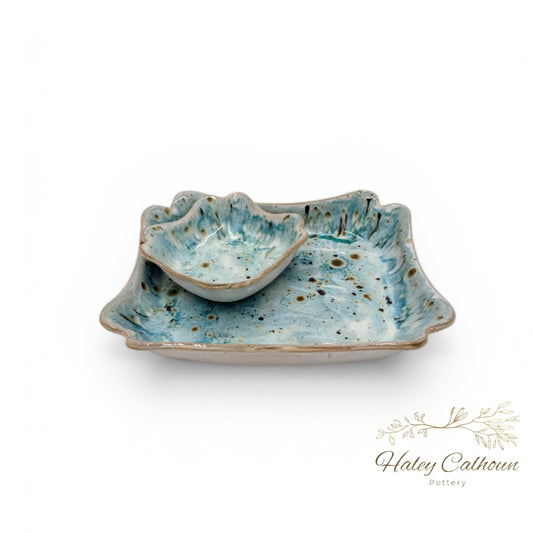 Blue Lagoon Chip and Dip Set
