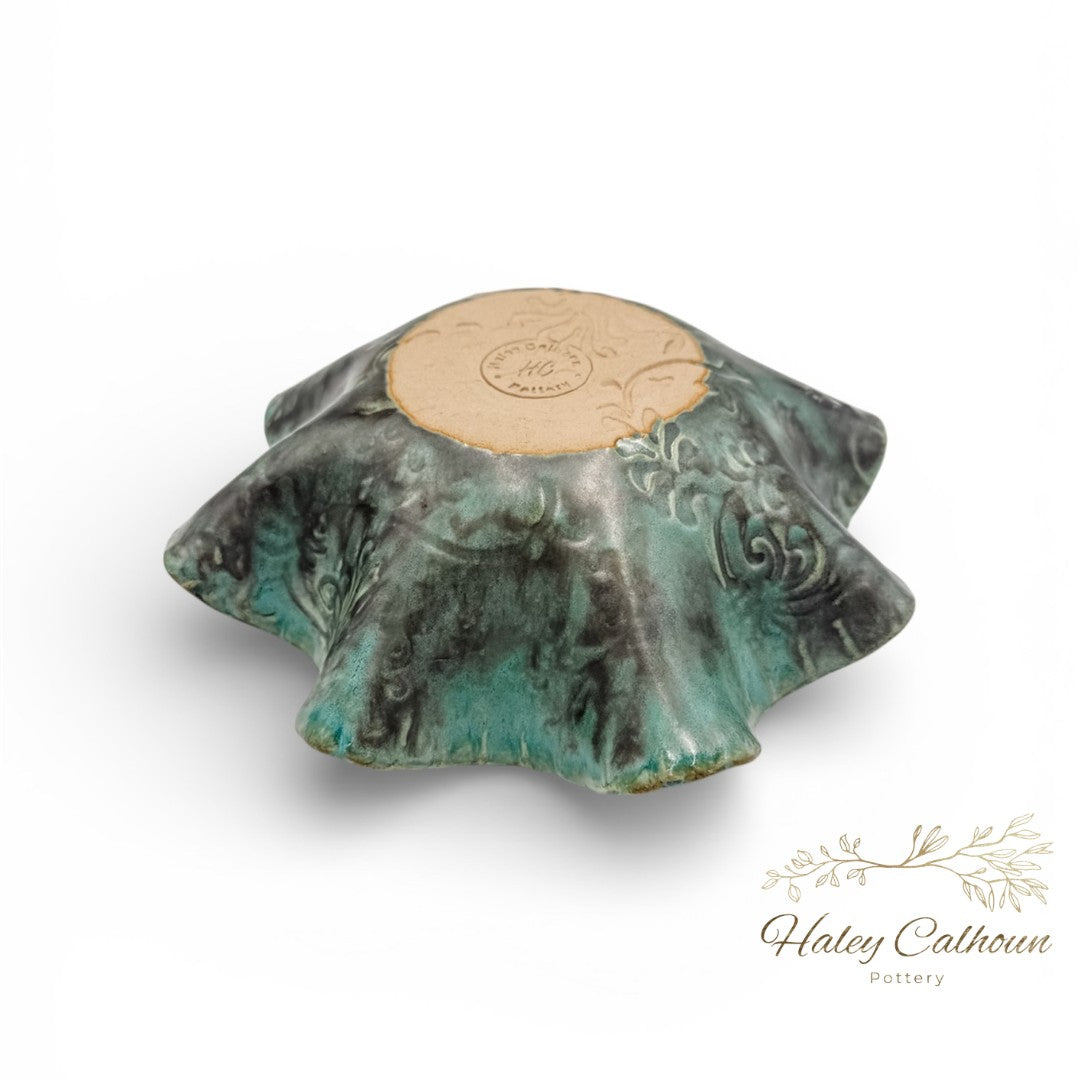 Blue Bay Scalloped Bowl