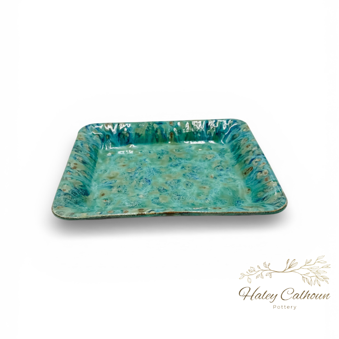 Island Green Small Rectangular Platter
