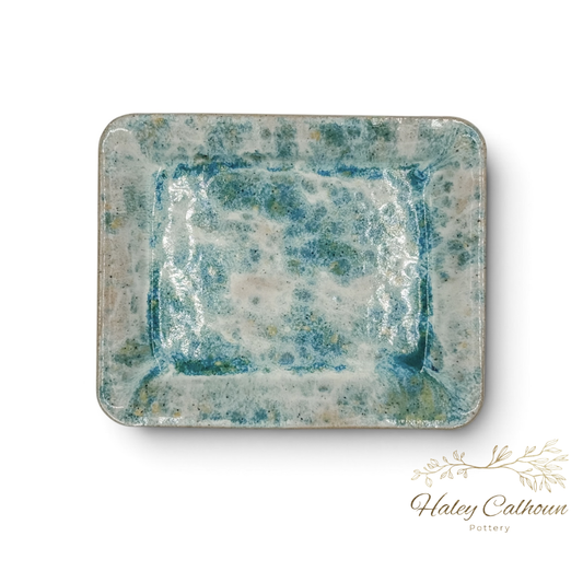 Meadow Green Small Rectangular Platter