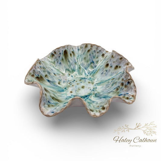Spring Bloom Scalloped Bowl