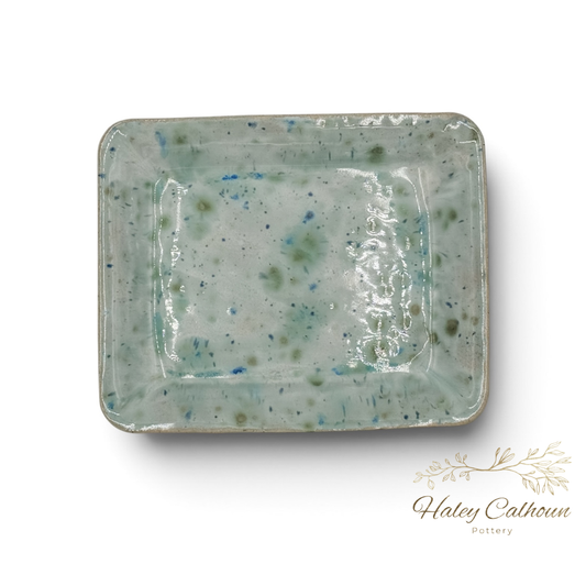 Spring Rain Small Rectangular Platter