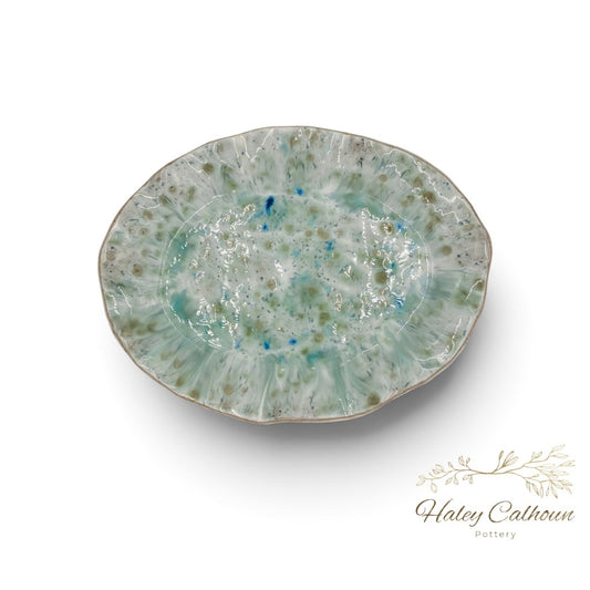 Spring Rain Oval Platter