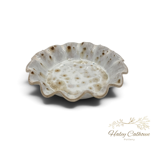 Tortoise Round Scalloped Bowl