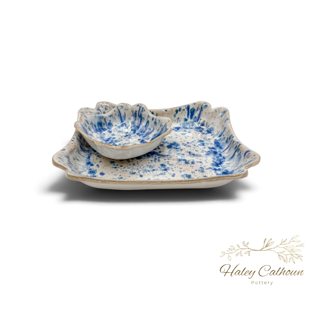 Sunrise Blue Chip and Dip Set