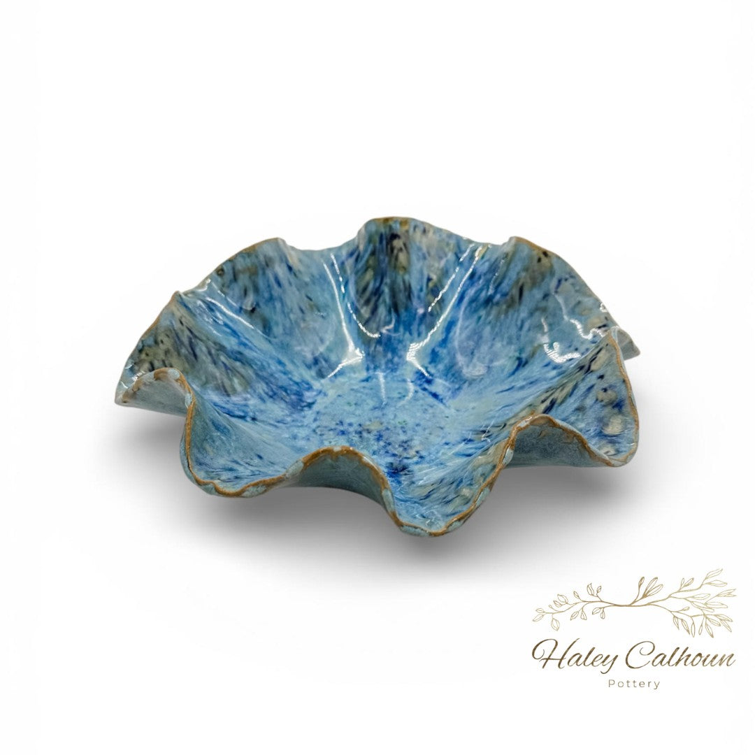 Hydrangea Scalloped Bowl