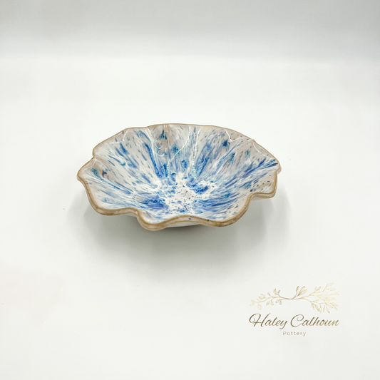 Sunrise Blue Small Round Bowl